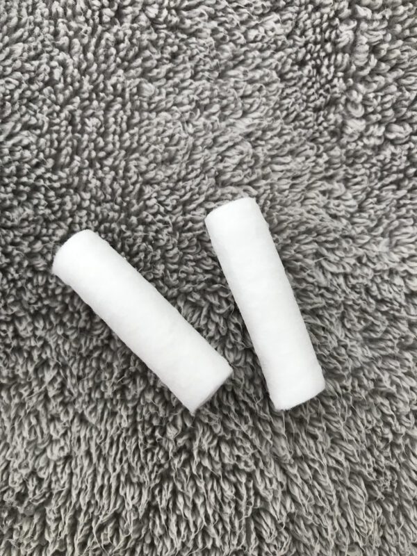 cotton roll myofunctional exercise
